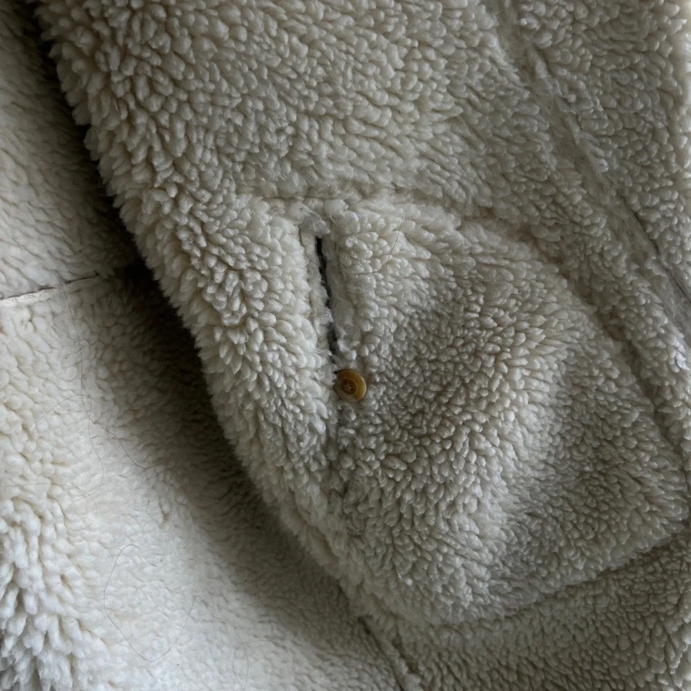 Women's Tan Shearling Coat - Picture 10 of 14